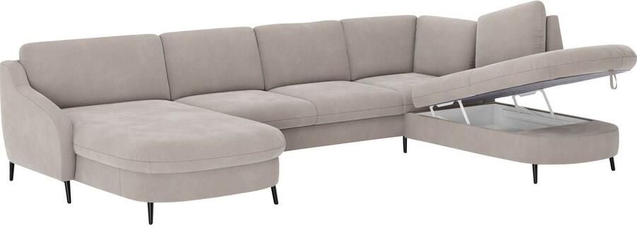 Sit&more Zithoek Soul U-model optioneel met bedfunctie en bedlade of lade - Foto 4