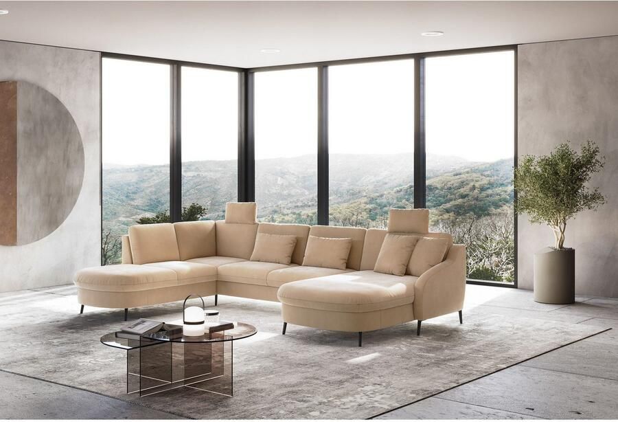 Sit&more Zithoek Soul U-model optioneel met bedfunctie en bedlade of lade - Foto 2