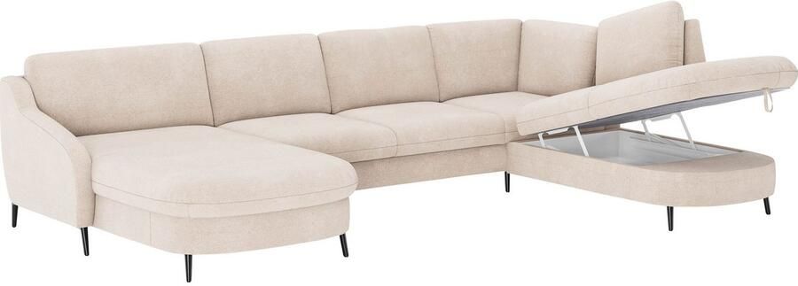 Sit&more Zithoek Soul U-model optioneel met bedfunctie en bedlade of lade - Foto 4