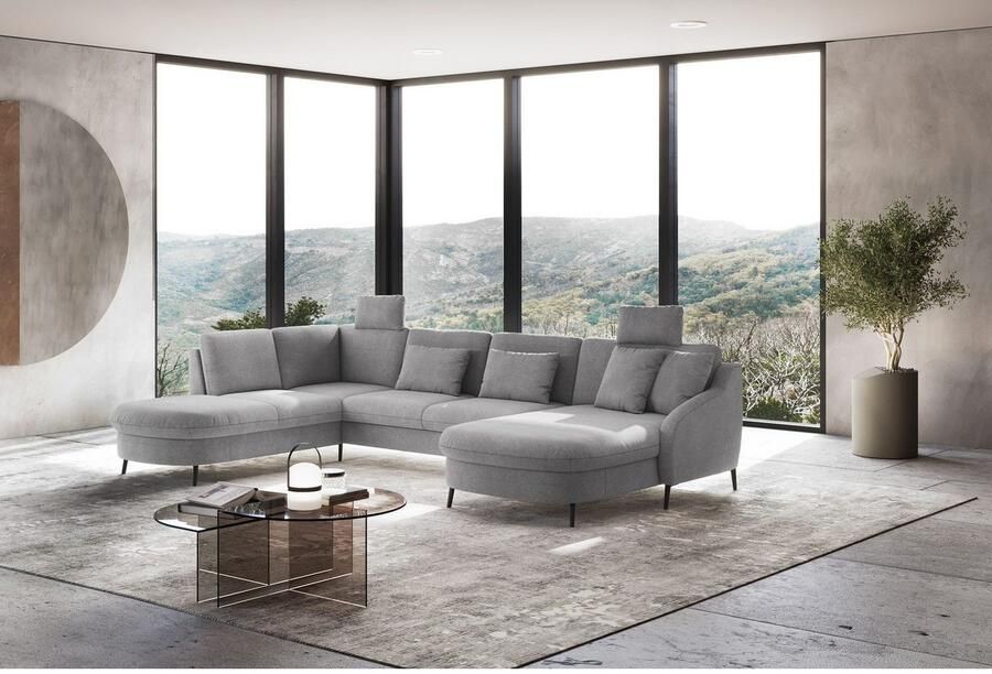 Sit&more Zithoek Soul U-model optioneel met bedfunctie en bedlade of lade - Foto 2