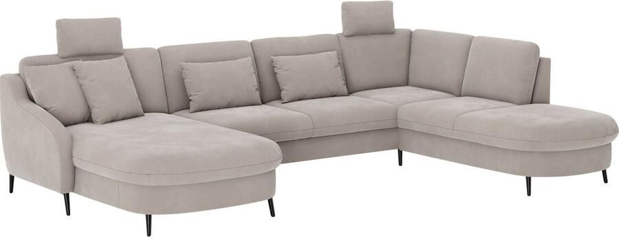 Sit&more Zithoek Soul U-model optioneel met bedfunctie en bedlade of lade - Foto 3