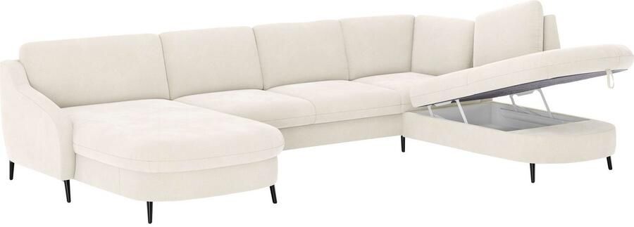 Sit&more Zithoek Soul U-model optioneel met bedfunctie en bedlade of lade - Foto 4