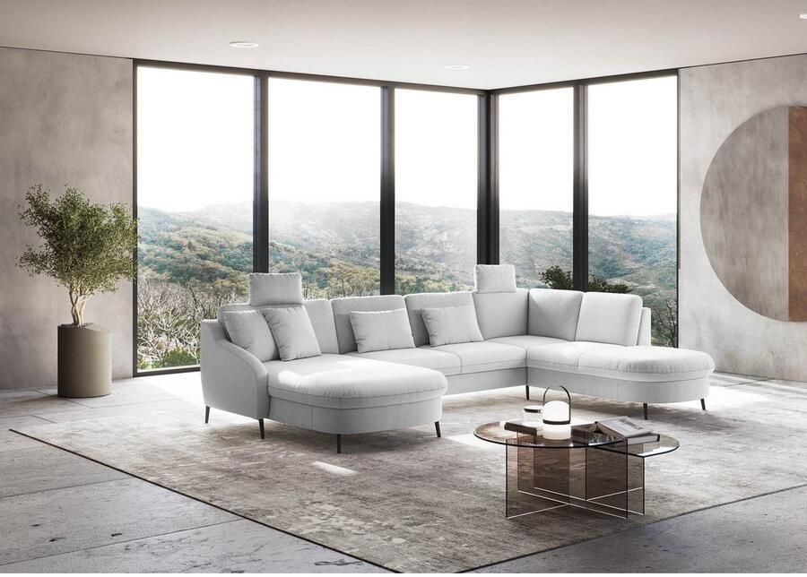 Sit&more Zithoek Soul U-model optioneel met bedfunctie en bedlade of lade - Foto 2