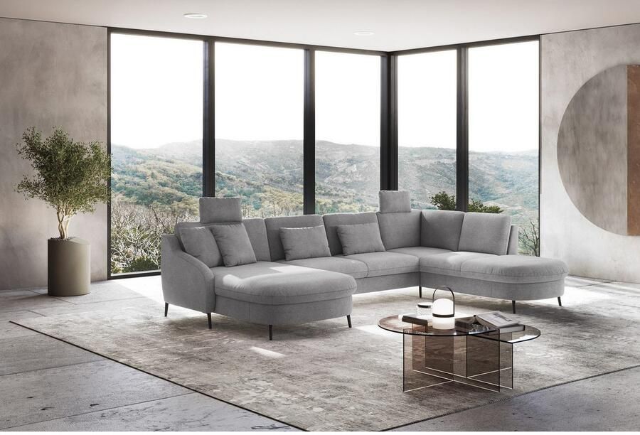 Sit&more Zithoek Soul U-model optioneel met bedfunctie en bedlade of lade - Foto 2