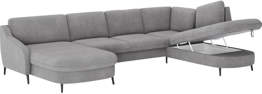 Sit&more Zithoek Soul U-model optioneel met bedfunctie en bedlade of lade - Foto 4