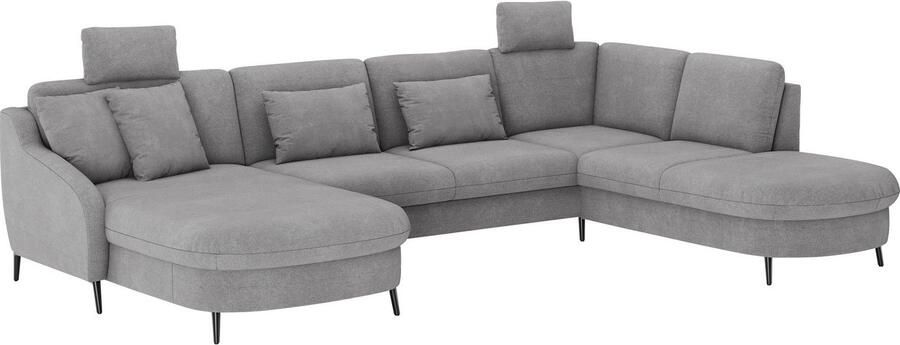 Sit&more Zithoek Soul U-model optioneel met bedfunctie en bedlade of lade - Foto 3