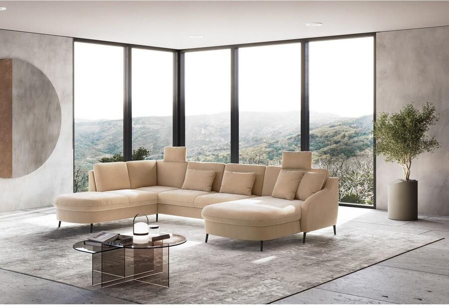 Sit&more Zithoek Soul U-model optioneel met bedfunctie en bedlade of lade - Foto 2