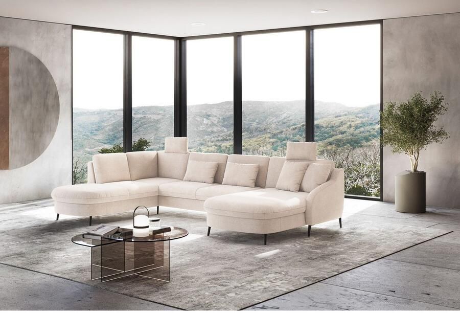 Sit&more Zithoek Soul U-model optioneel met bedfunctie en bedlade of lade - Foto 2