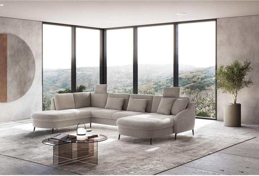 Sit&more Zithoek Soul U-model optioneel met bedfunctie en bedlade of lade - Foto 2