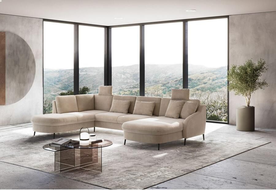 Sit&more Zithoek Soul U-model optioneel met bedfunctie en bedlade of lade - Foto 2