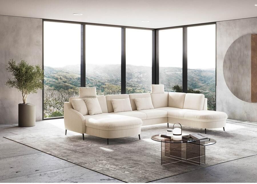 Sit&more Zithoek Soul U-model optioneel met bedfunctie en bedlade of lade - Foto 2