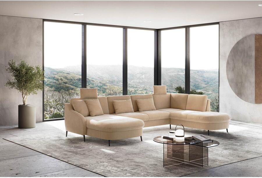 Sit&more Zithoek Soul U-model optioneel met bedfunctie en bedlade of lade - Foto 2