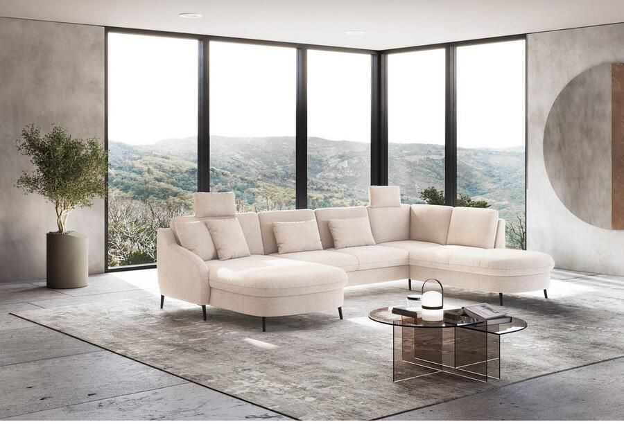 Sit&more Zithoek Soul U-model optioneel met bedfunctie en bedlade of lade - Foto 2