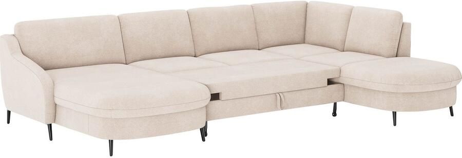 Sit&more Zithoek Soul U-model optioneel met bedfunctie en bedlade of lade - Foto 5