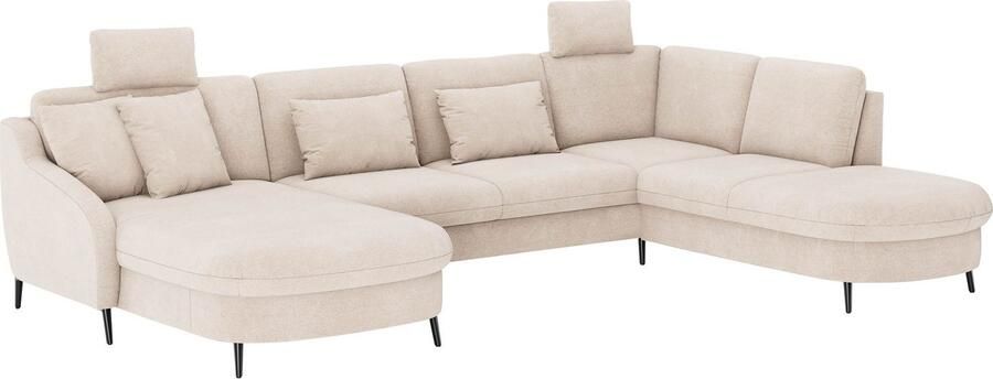 Sit&more Zithoek Soul U-model optioneel met bedfunctie en bedlade of lade - Foto 3