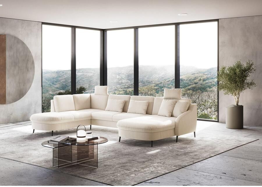 Sit&more Zithoek Soul U-model optioneel met bedfunctie en bedlade of lade - Foto 2