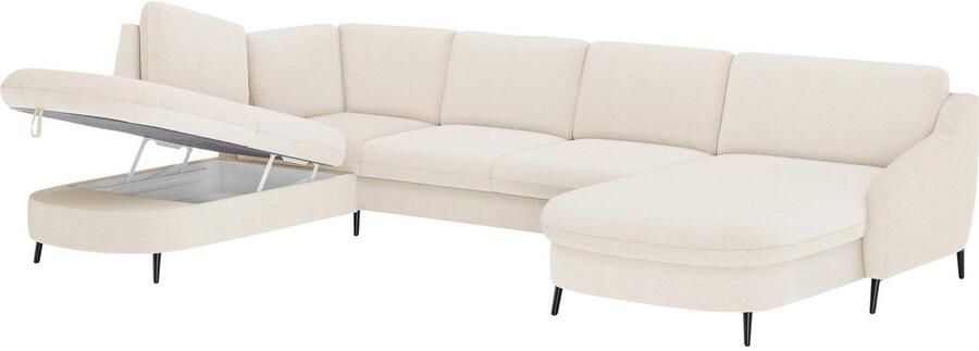 Sit&more Zithoek Soul U-model optioneel met bedfunctie en bedlade of lade - Foto 4
