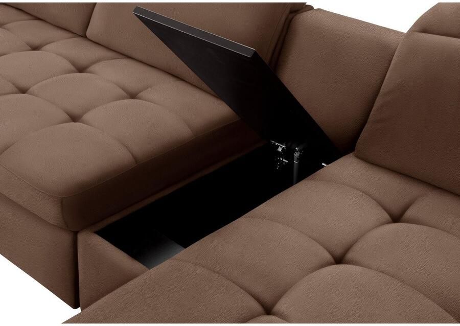 Sit&more Zithoek Stardust U-vorm met verstelbare hoofdsteun armleuningen en tafelelement - Foto 3