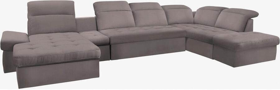 Sit&more Zithoek Stardust U-vorm met verstelbare hoofdsteun armleuningen en tafelelement - Foto 7