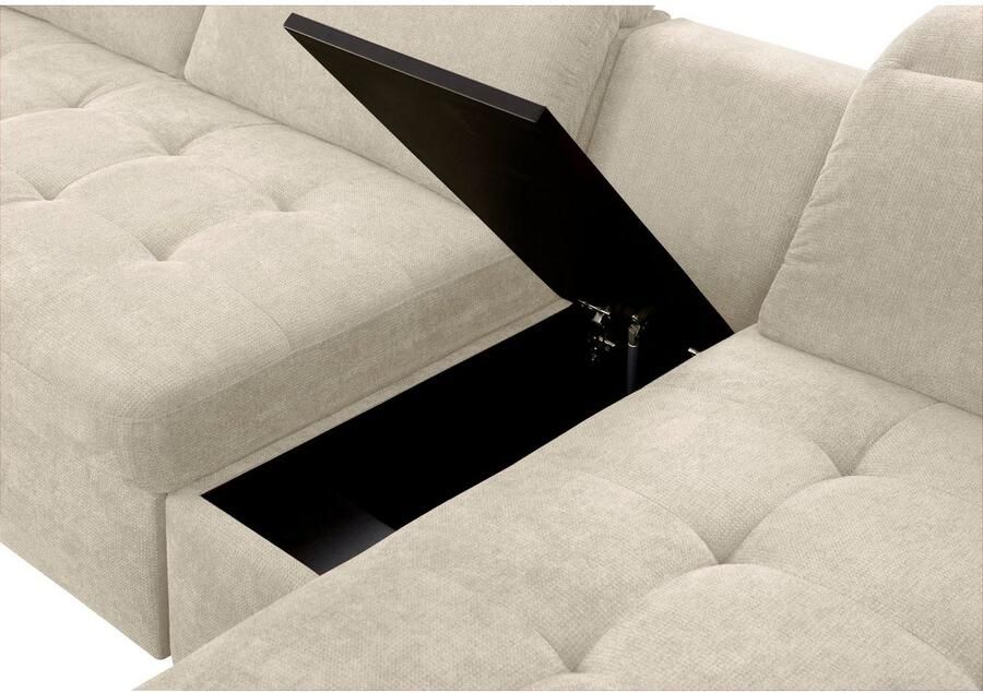 Sit&more Zithoek Stardust U-vorm met verstelbare hoofdsteun armleuningen en tafelelement - Foto 4