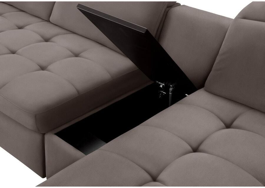 Sit&more Zithoek Stardust U-vorm met verstelbare hoofdsteun armleuningen en tafelelement - Foto 3