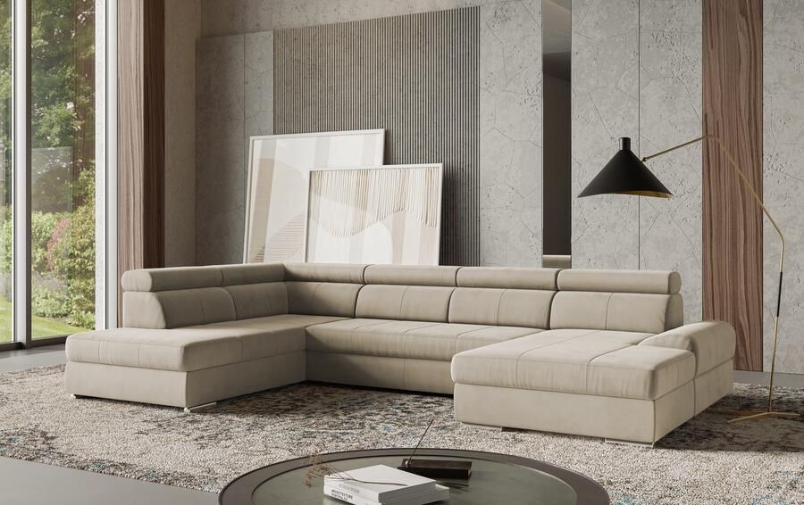 Sit&more Zithoek U-model met verstelbare hoofdsteunen naar keuze met slaapfunctie - Foto 5