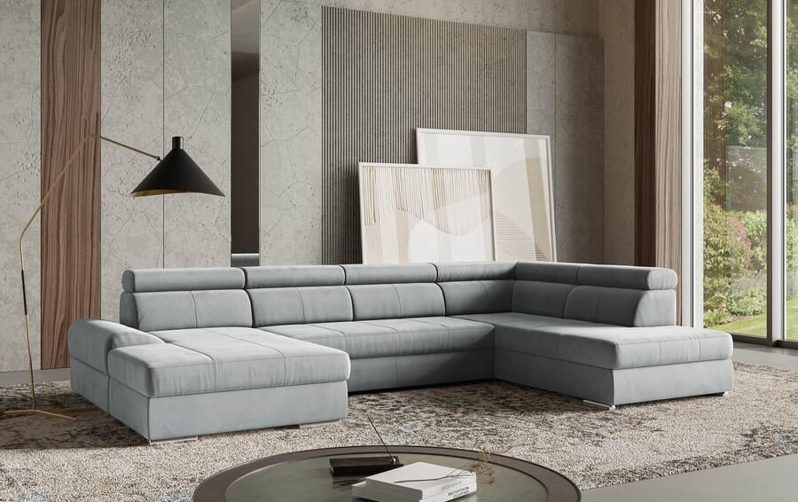 Sit&more Zithoek U-model met verstelbare hoofdsteunen naar keuze met slaapfunctie - Foto 6