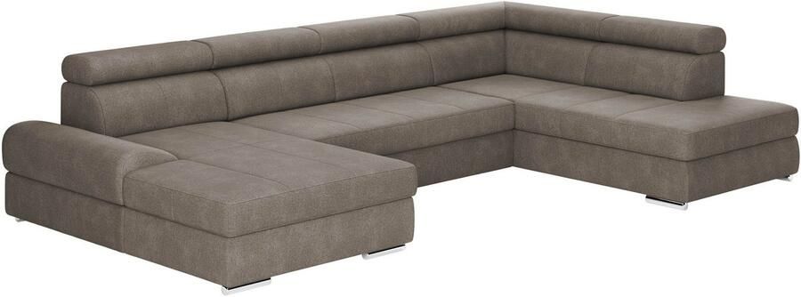 Sit&more Zithoek U-model met verstelbare hoofdsteunen naar keuze met slaapfunctie - Foto 2