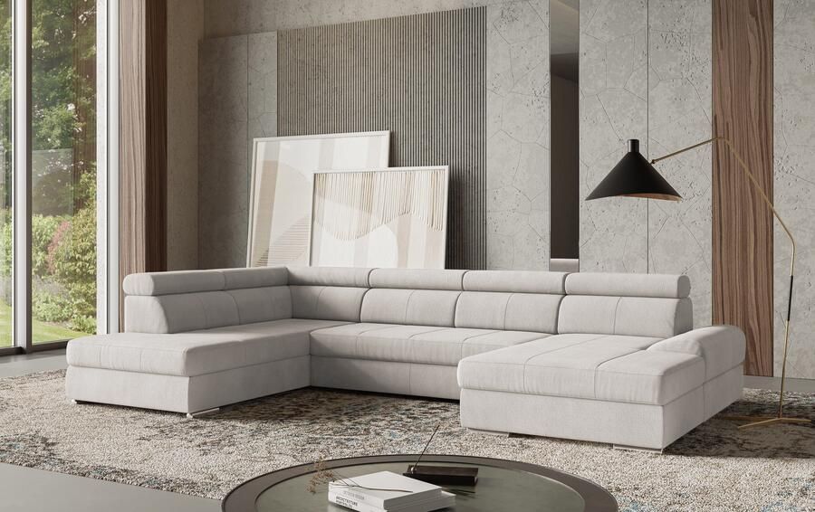 Sit&more Zithoek U-model met verstelbare hoofdsteunen naar keuze met slaapfunctie - Foto 5