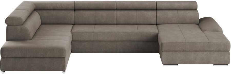 Sit&more Zithoek U-model met verstelbare hoofdsteunen naar keuze met slaapfunctie - Foto 4