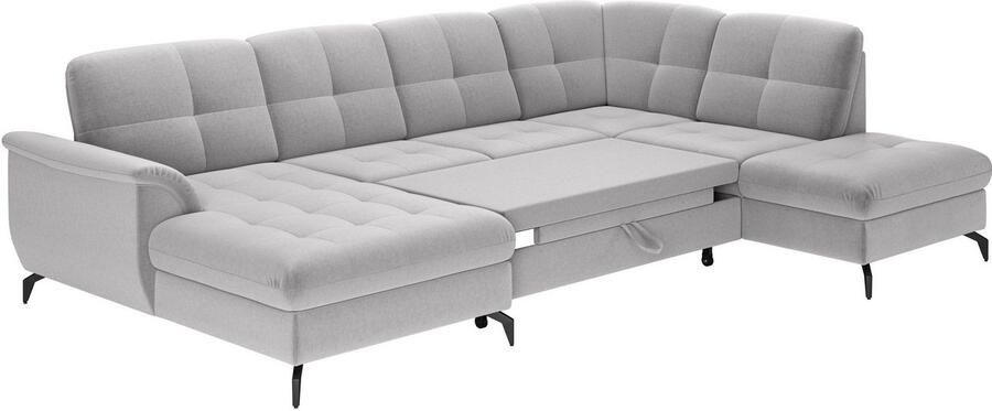 Sit&more Zithoek Zora U-vorm naar keuze met slaapfunctie en bedkist - Foto 6