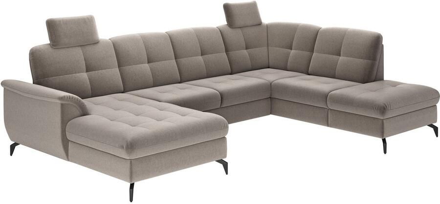 Sit&more Zithoek Zora U-vorm naar keuze met slaapfunctie en bedkist - Foto 4