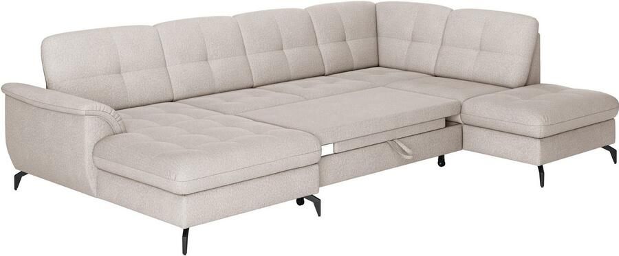 Sit&more Zithoek Zora U-vorm naar keuze met slaapfunctie en bedkist - Foto 6