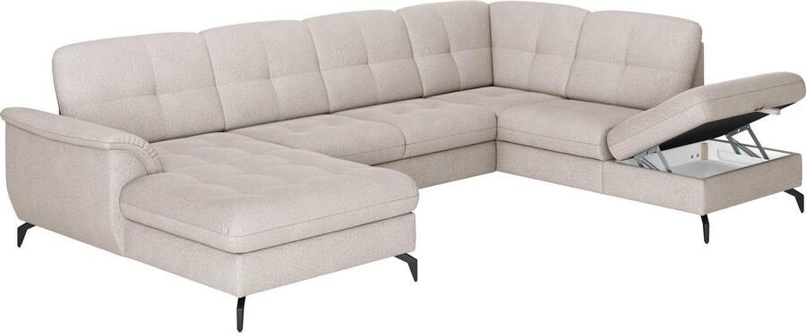 Sit&more Zithoek Zora U-vorm naar keuze met slaapfunctie en bedkist - Foto 6