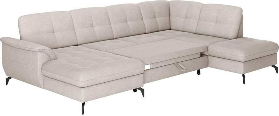 Sit&more Zithoek Zora U-vorm naar keuze met slaapfunctie en bedkist - Foto 7