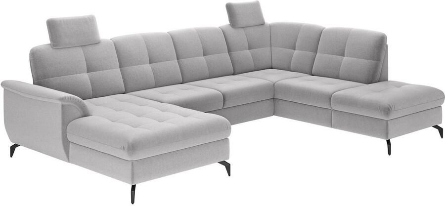 Sit&more Zithoek Zora U-vorm naar keuze met slaapfunctie en bedkist - Foto 4