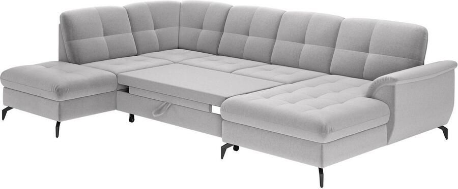 Sit&more Zithoek Zora U-vorm naar keuze met slaapfunctie en bedkist - Foto 6