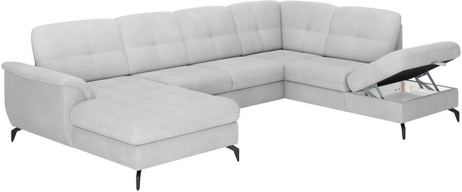 Sit&more Zithoek Zora U-vorm naar keuze met slaapfunctie en bedkist - Foto 6