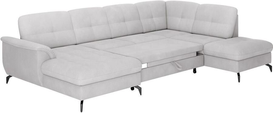 Sit&more Zithoek Zora U-vorm naar keuze met slaapfunctie en bedkist - Foto 6