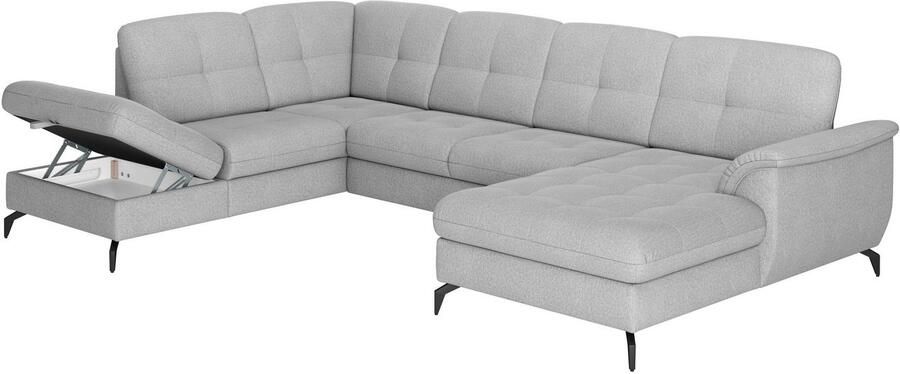 Sit&more Zithoek Zora U-vorm naar keuze met slaapfunctie en bedkist - Foto 7