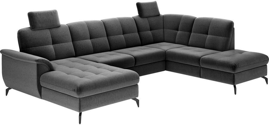 Sit&more Zithoek Zora U-vorm naar keuze met slaapfunctie en bedkist - Foto 4