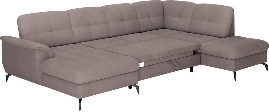 Sit&more Zithoek Zora U-vorm naar keuze met slaapfunctie en bedkist - Foto 6