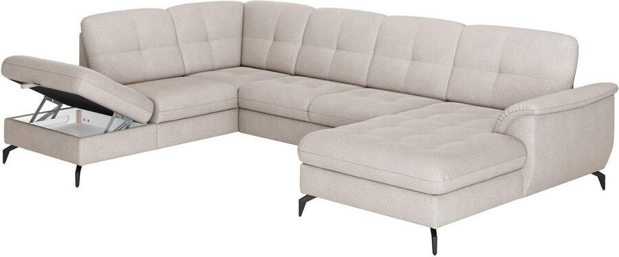 Sit&more Zithoek Zora U-vorm naar keuze met slaapfunctie en bedkist - Foto 7