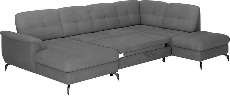 Sit&more Zithoek Zora U-vorm naar keuze met slaapfunctie en bedkist - Foto 6