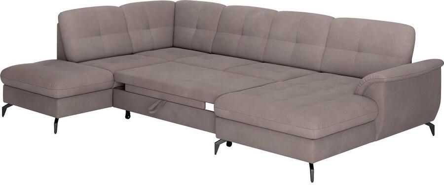 Sit&more Zithoek Zora U-vorm naar keuze met slaapfunctie en bedkist - Foto 6