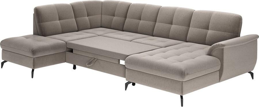 Sit&more Zithoek Zora U-vorm naar keuze met slaapfunctie en bedkist - Foto 6