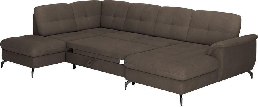 Sit&more Zithoek Zora U-vorm naar keuze met slaapfunctie en bedkist - Foto 6