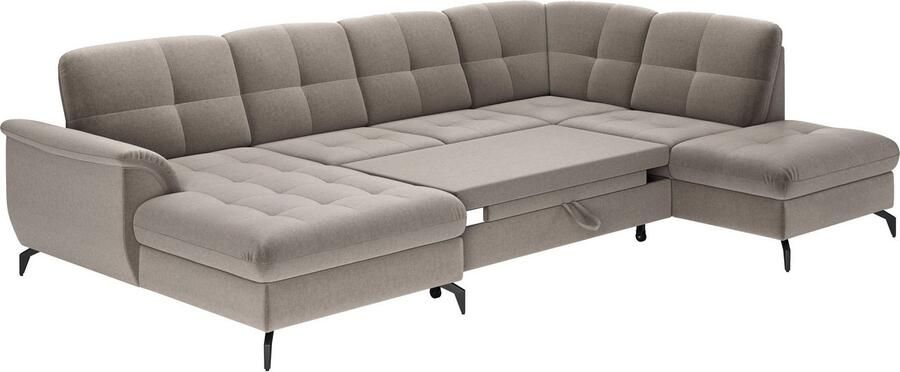 Sit&more Zithoek Zora U-vorm naar keuze met slaapfunctie en bedkist - Foto 6