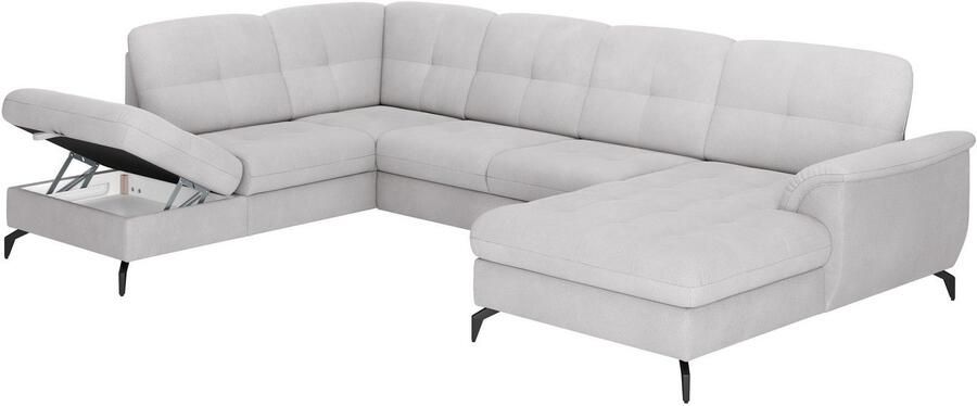 Sit&more Zithoek Zora U-vorm naar keuze met slaapfunctie en bedkist - Foto 6