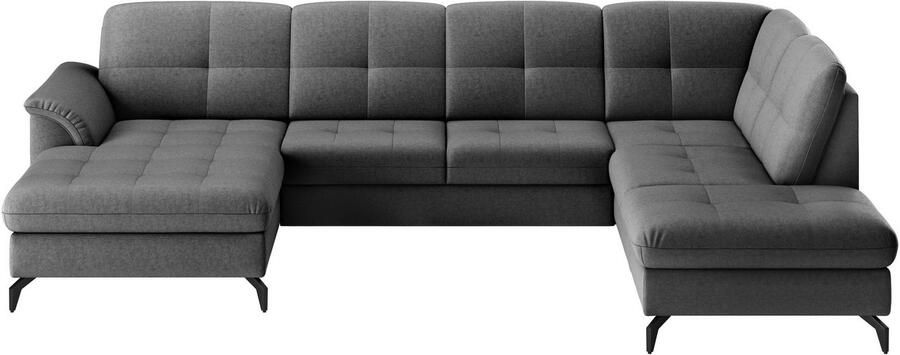 Sit&more Zithoek Zora U-vorm naar keuze met slaapfunctie en bedkist - Foto 8